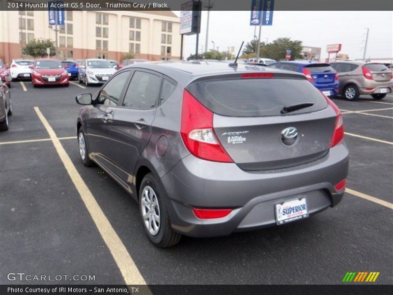 Triathlon Gray / Black 2014 Hyundai Accent GS 5 Door