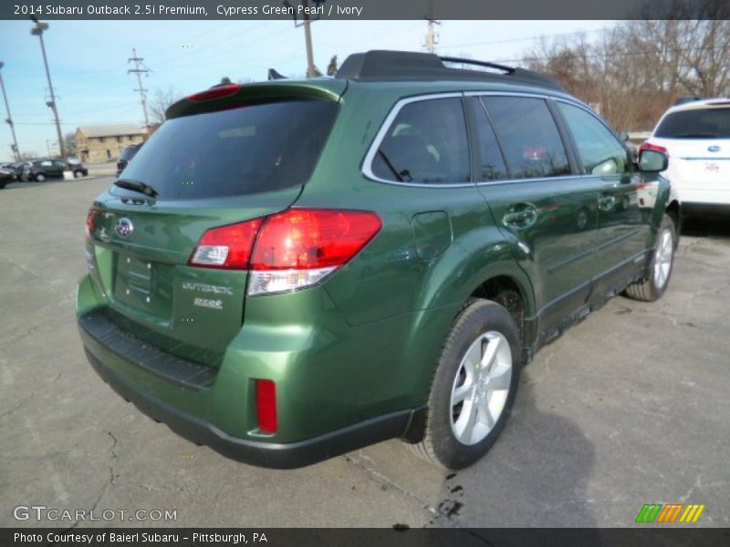 Cypress Green Pearl / Ivory 2014 Subaru Outback 2.5i Premium