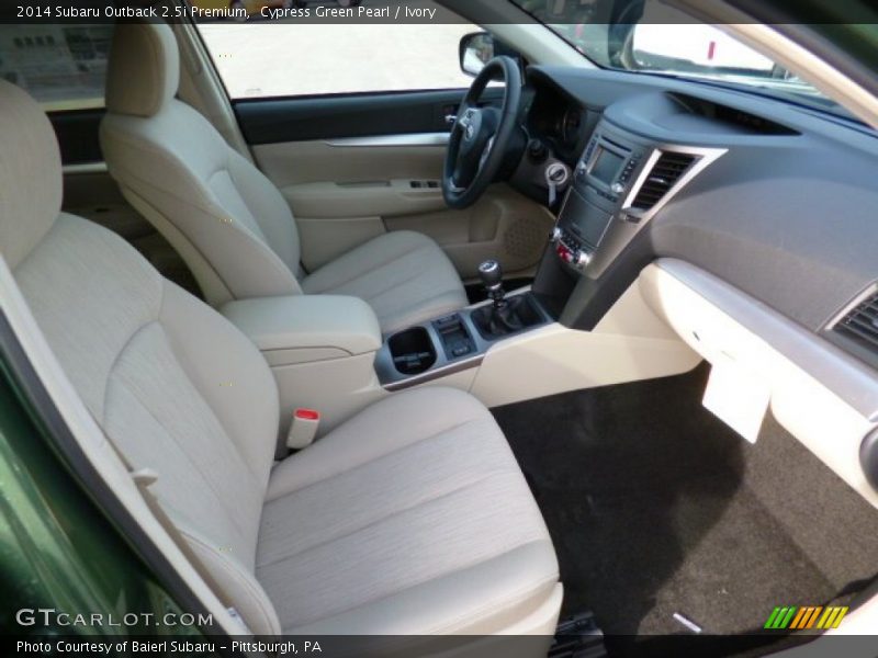 Cypress Green Pearl / Ivory 2014 Subaru Outback 2.5i Premium
