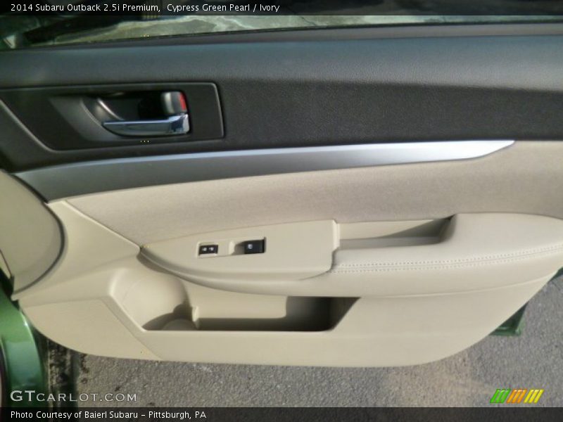 Cypress Green Pearl / Ivory 2014 Subaru Outback 2.5i Premium
