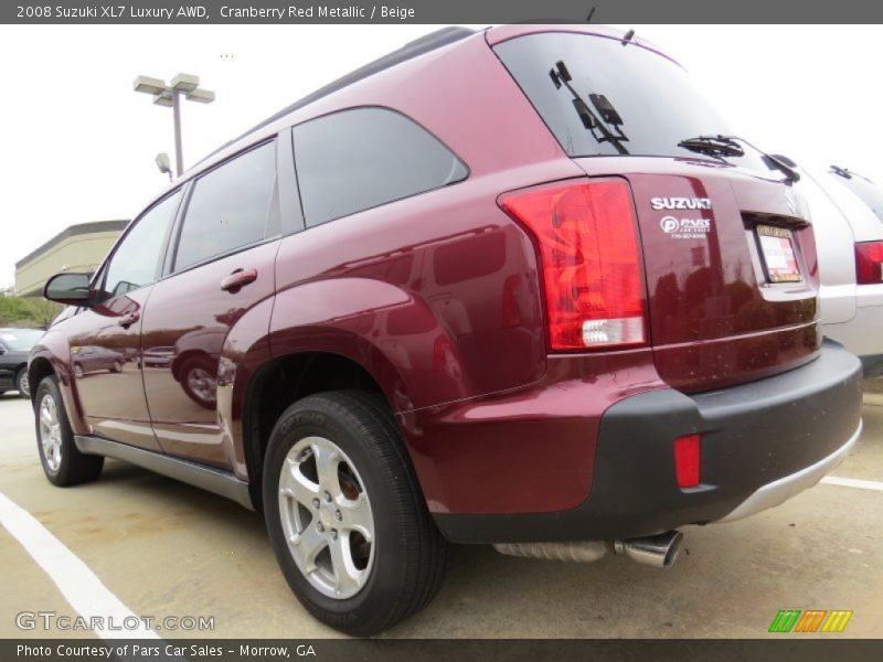 Cranberry Red Metallic / Beige 2008 Suzuki XL7 Luxury AWD