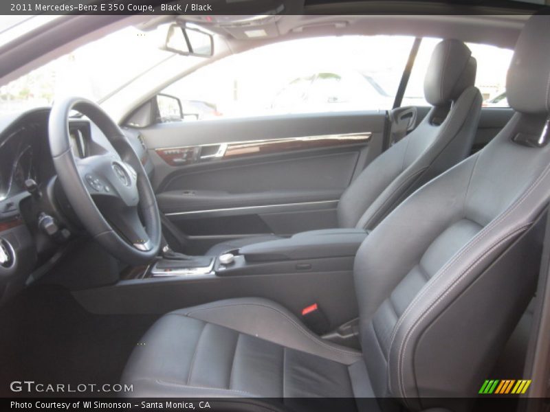 Black / Black 2011 Mercedes-Benz E 350 Coupe