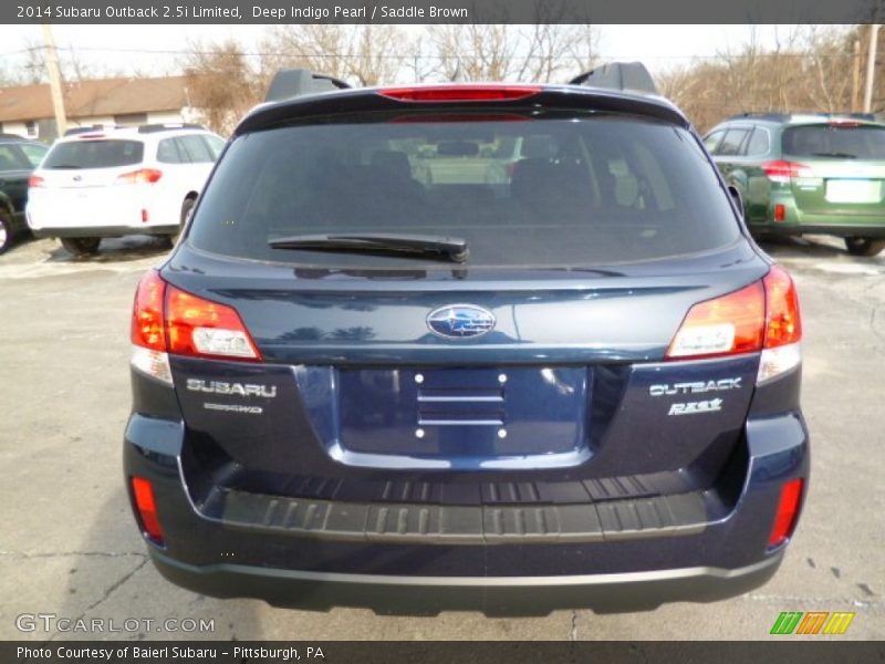 Deep Indigo Pearl / Saddle Brown 2014 Subaru Outback 2.5i Limited