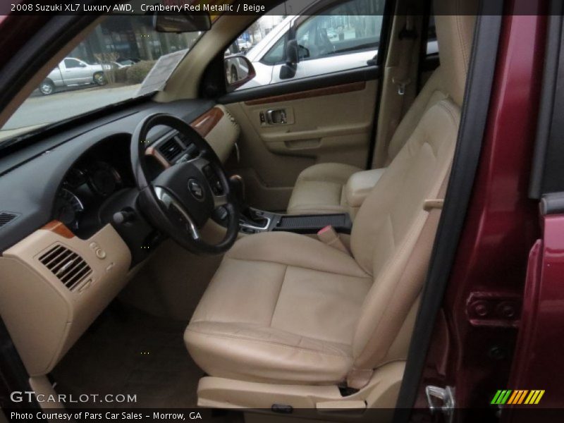 Cranberry Red Metallic / Beige 2008 Suzuki XL7 Luxury AWD