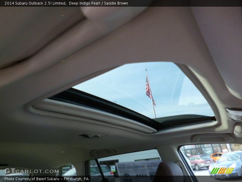 Deep Indigo Pearl / Saddle Brown 2014 Subaru Outback 2.5i Limited