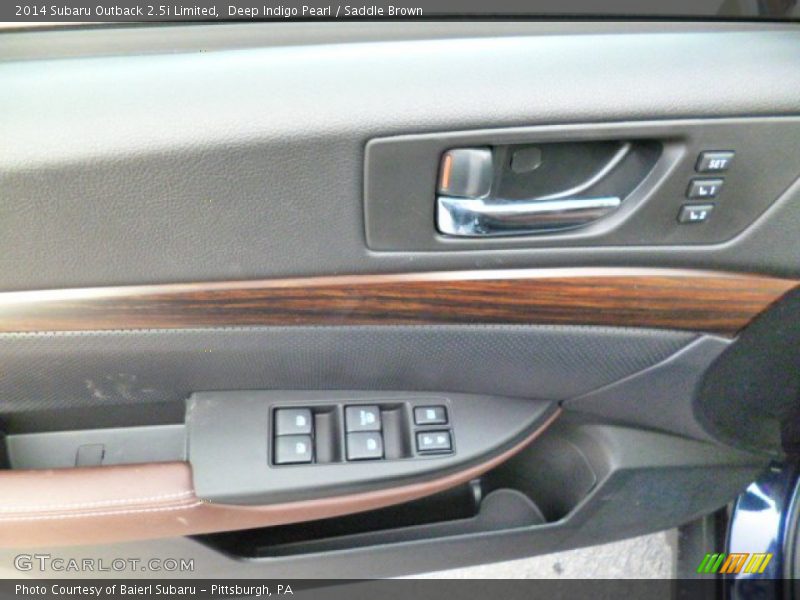 Deep Indigo Pearl / Saddle Brown 2014 Subaru Outback 2.5i Limited