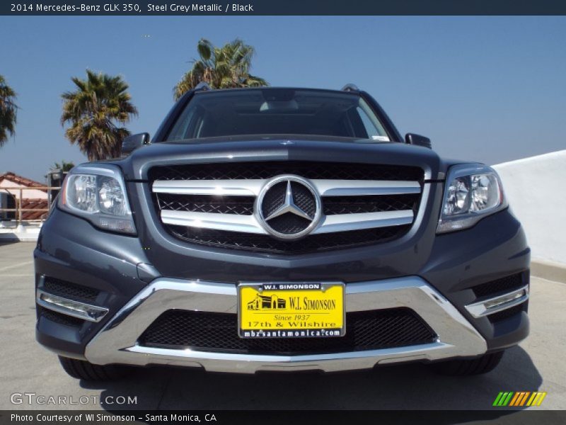 Steel Grey Metallic / Black 2014 Mercedes-Benz GLK 350