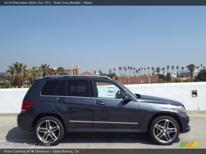 Steel Grey Metallic / Black 2014 Mercedes-Benz GLK 350