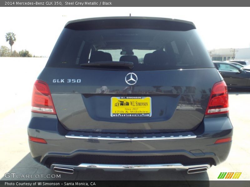 Steel Grey Metallic / Black 2014 Mercedes-Benz GLK 350