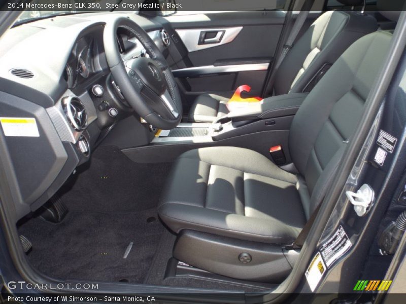 Steel Grey Metallic / Black 2014 Mercedes-Benz GLK 350