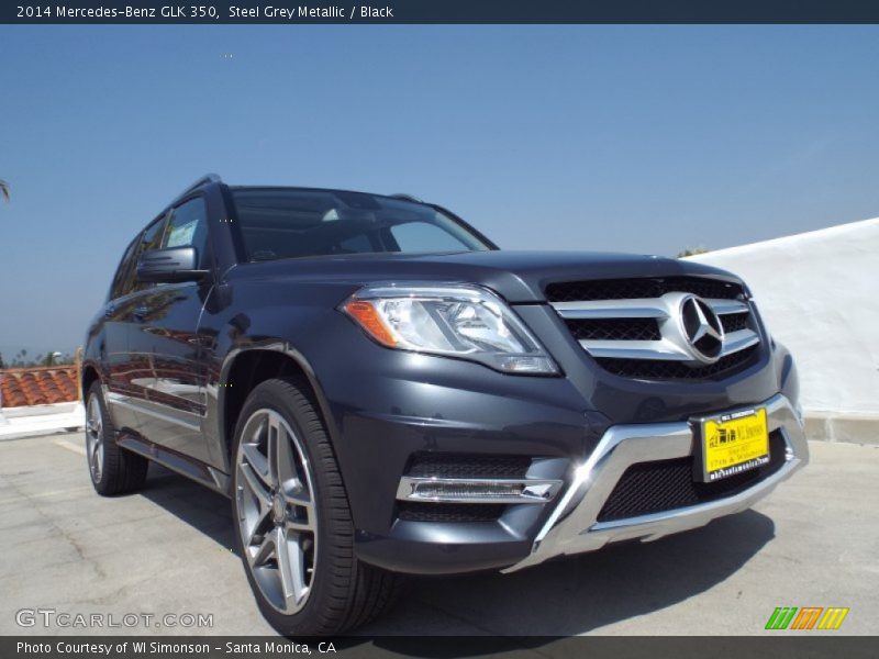 Steel Grey Metallic / Black 2014 Mercedes-Benz GLK 350