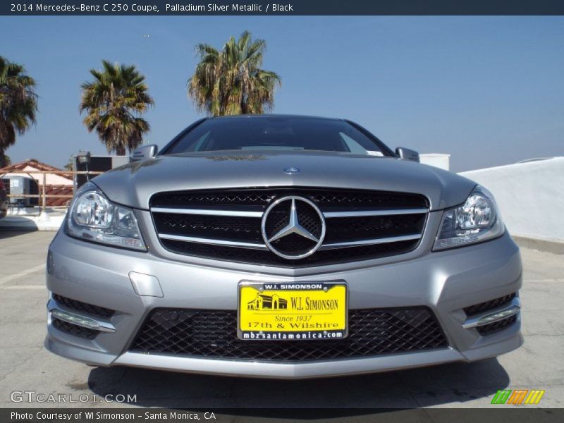 Palladium Silver Metallic / Black 2014 Mercedes-Benz C 250 Coupe