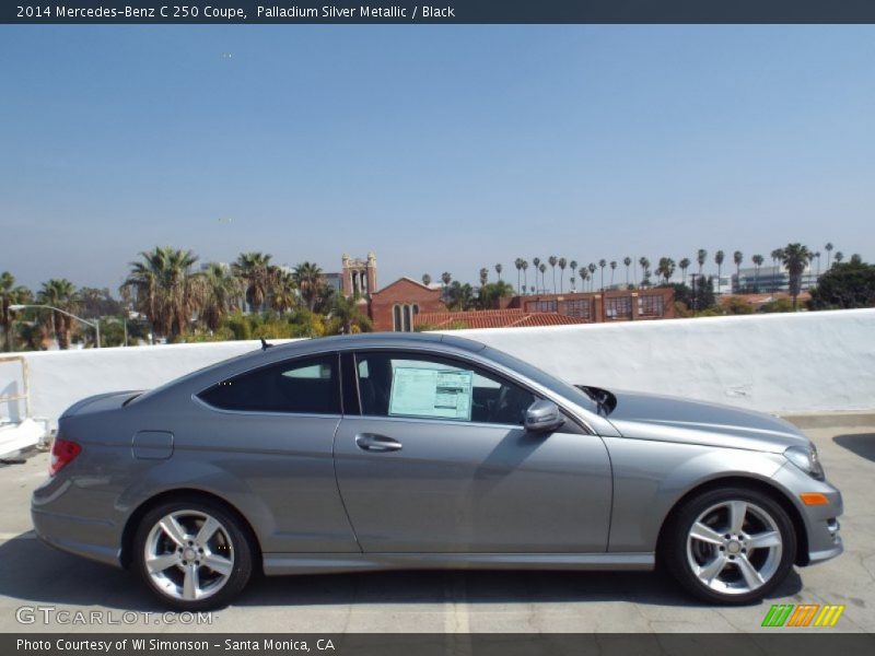 Palladium Silver Metallic / Black 2014 Mercedes-Benz C 250 Coupe