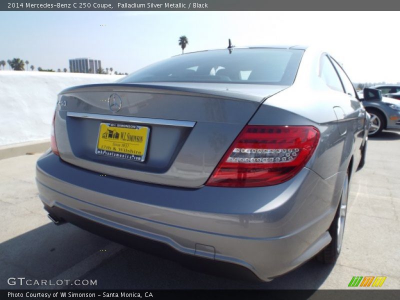 Palladium Silver Metallic / Black 2014 Mercedes-Benz C 250 Coupe