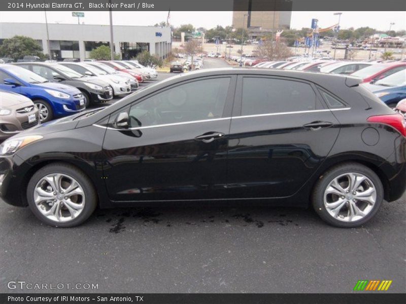 Black Noir Pearl / Blue 2014 Hyundai Elantra GT