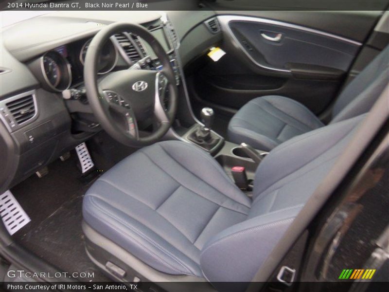 Black Noir Pearl / Blue 2014 Hyundai Elantra GT