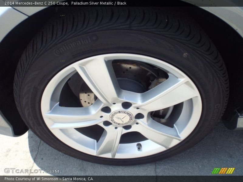 Palladium Silver Metallic / Black 2014 Mercedes-Benz C 250 Coupe