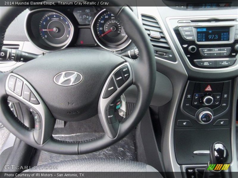Controls of 2014 Elantra Coupe 