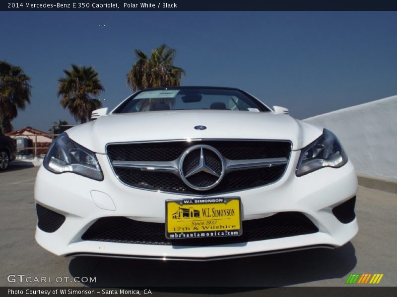 Polar White / Black 2014 Mercedes-Benz E 350 Cabriolet