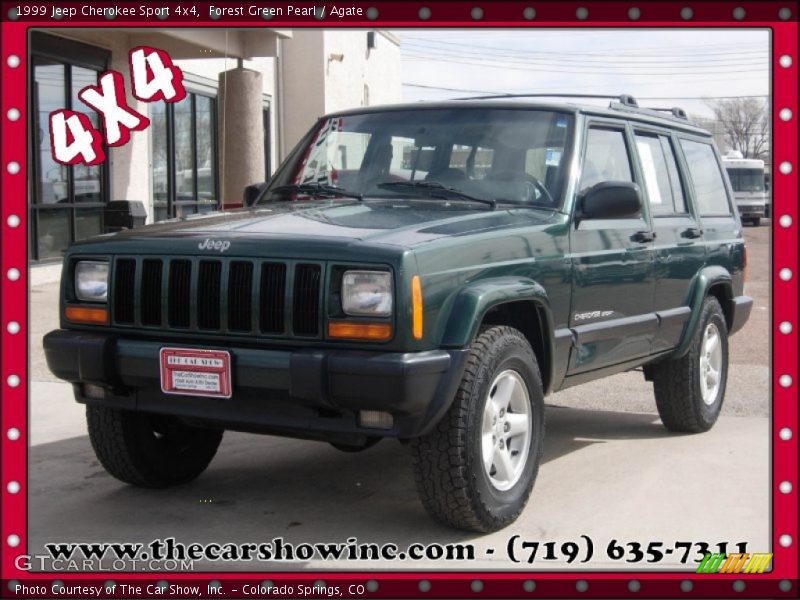 Forest Green Pearl / Agate 1999 Jeep Cherokee Sport 4x4