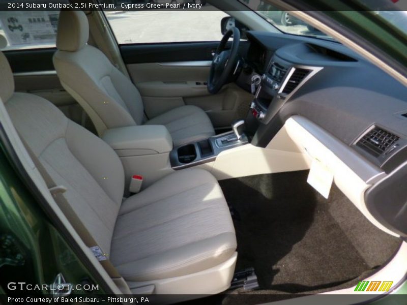 Cypress Green Pearl / Ivory 2014 Subaru Outback 2.5i Premium