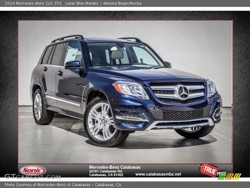 Lunar Blue Metallic / Almond Beige/Mocha 2014 Mercedes-Benz GLK 350
