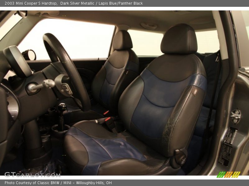 Dark Silver Metallic / Lapis Blue/Panther Black 2003 Mini Cooper S Hardtop