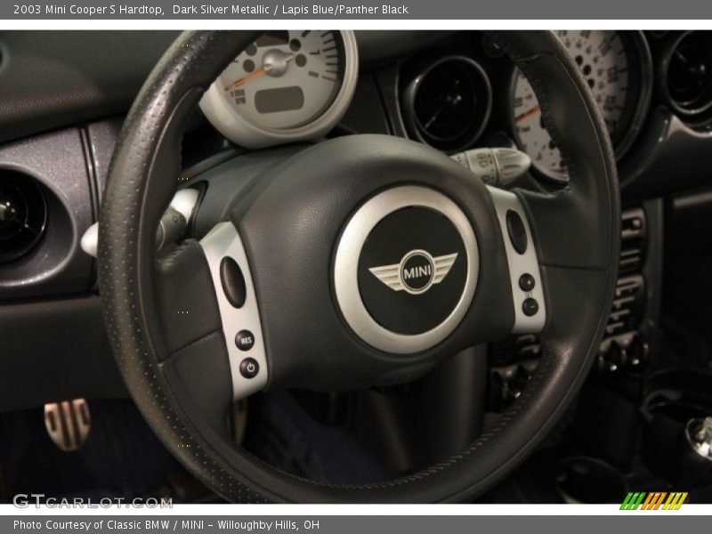 Dark Silver Metallic / Lapis Blue/Panther Black 2003 Mini Cooper S Hardtop