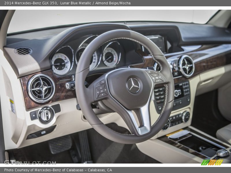 Lunar Blue Metallic / Almond Beige/Mocha 2014 Mercedes-Benz GLK 350