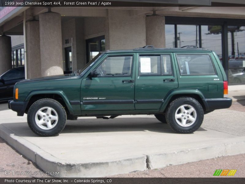 Forest Green Pearl / Agate 1999 Jeep Cherokee Sport 4x4