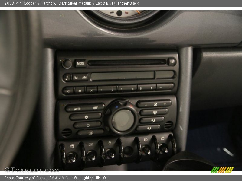 Dark Silver Metallic / Lapis Blue/Panther Black 2003 Mini Cooper S Hardtop