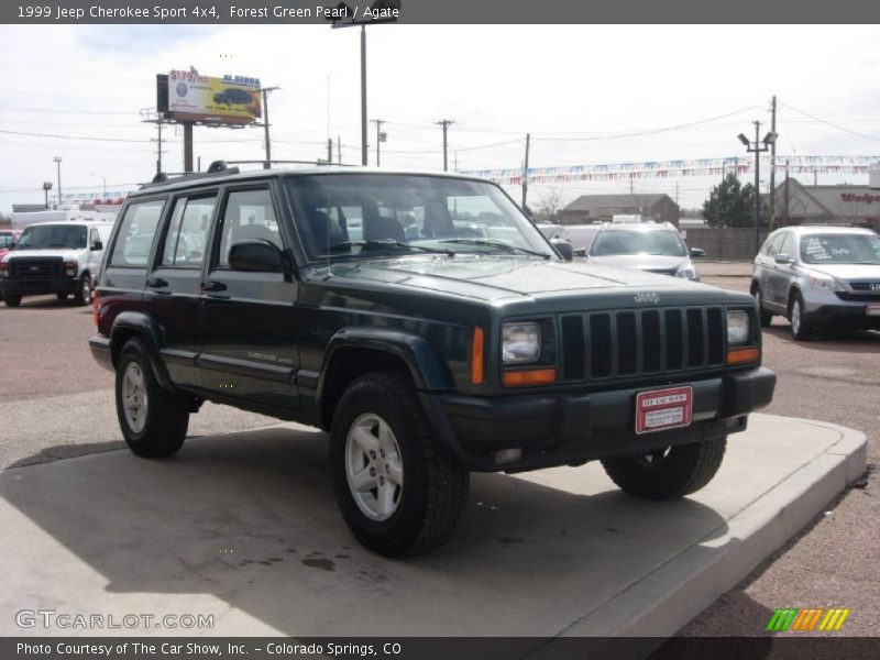 Forest Green Pearl / Agate 1999 Jeep Cherokee Sport 4x4