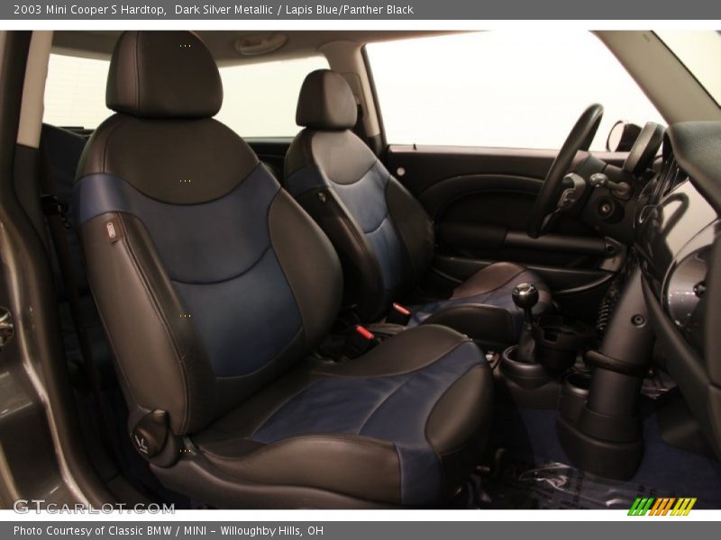 Dark Silver Metallic / Lapis Blue/Panther Black 2003 Mini Cooper S Hardtop