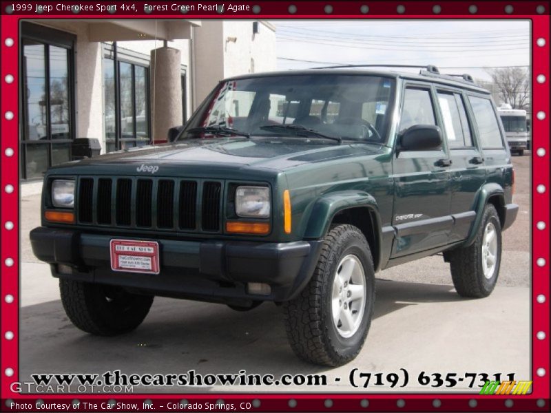 Forest Green Pearl / Agate 1999 Jeep Cherokee Sport 4x4