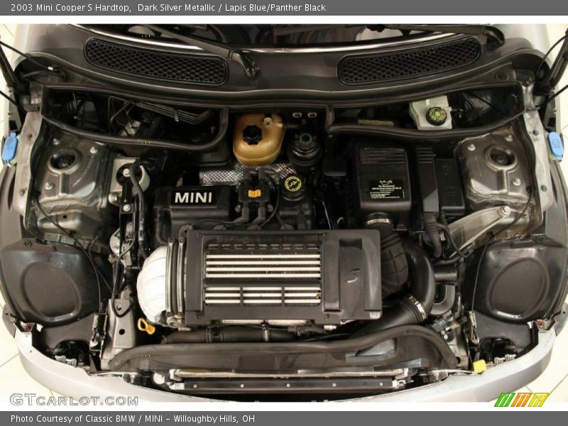 Dark Silver Metallic / Lapis Blue/Panther Black 2003 Mini Cooper S Hardtop