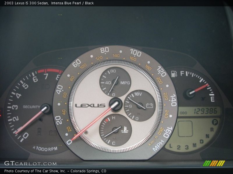 Intensa Blue Pearl / Black 2003 Lexus IS 300 Sedan