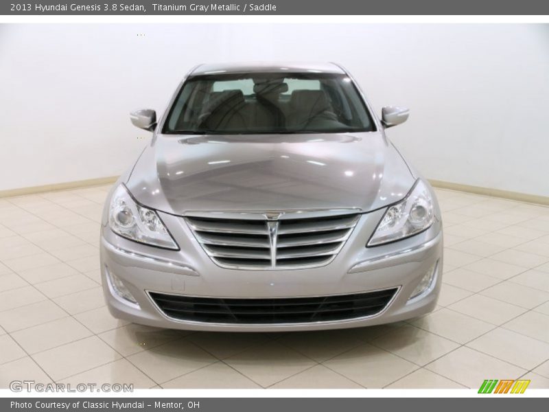 Titanium Gray Metallic / Saddle 2013 Hyundai Genesis 3.8 Sedan