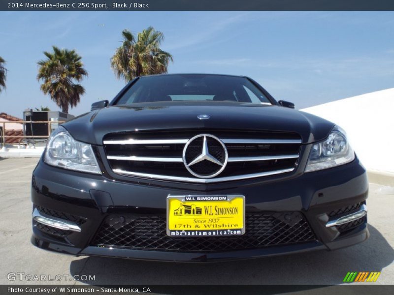 Black / Black 2014 Mercedes-Benz C 250 Sport