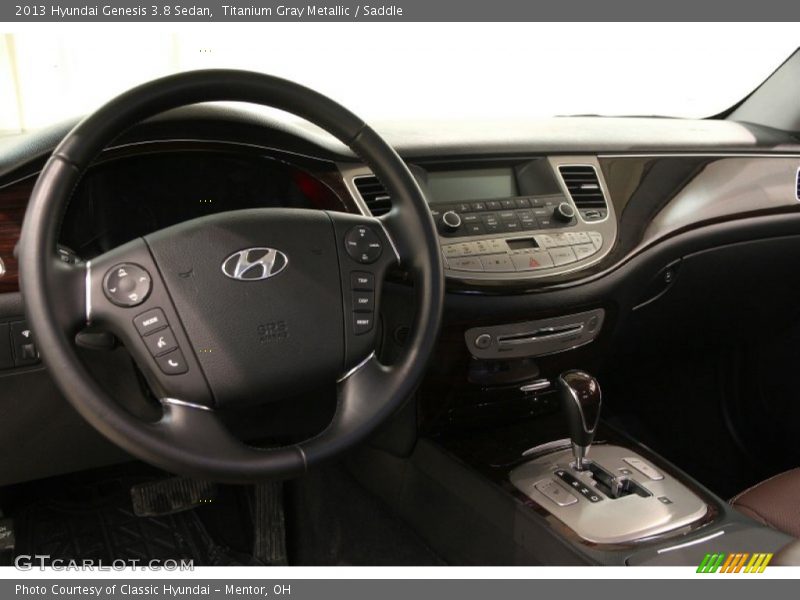 Titanium Gray Metallic / Saddle 2013 Hyundai Genesis 3.8 Sedan