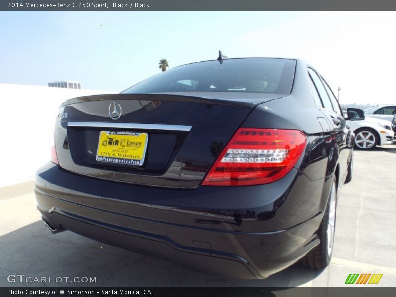 Black / Black 2014 Mercedes-Benz C 250 Sport