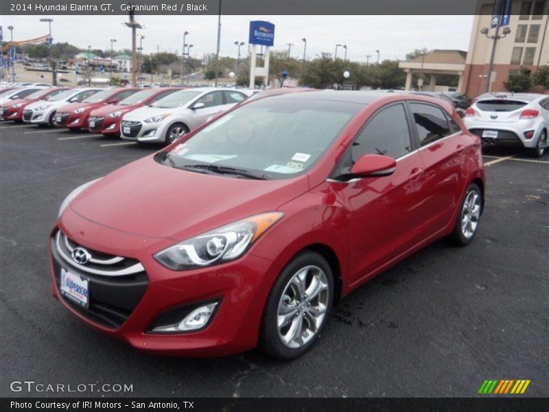 Geranium Red / Black 2014 Hyundai Elantra GT