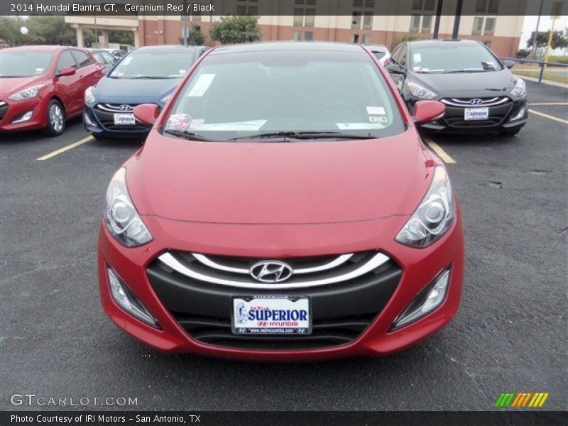 Geranium Red / Black 2014 Hyundai Elantra GT