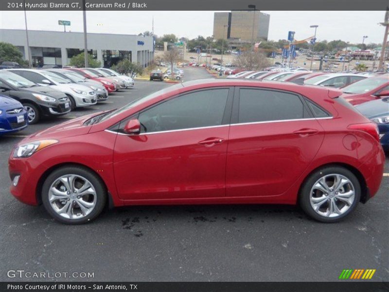 Geranium Red / Black 2014 Hyundai Elantra GT