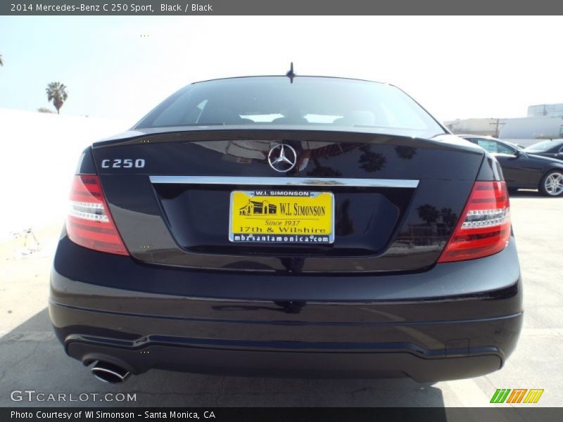 Black / Black 2014 Mercedes-Benz C 250 Sport