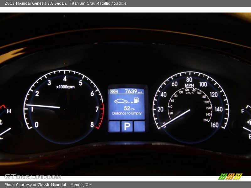 Titanium Gray Metallic / Saddle 2013 Hyundai Genesis 3.8 Sedan