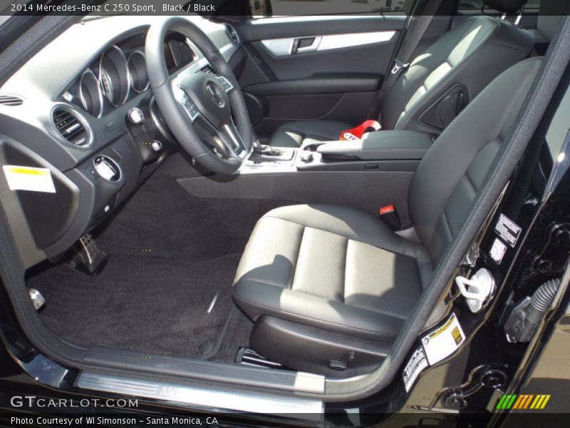Black / Black 2014 Mercedes-Benz C 250 Sport