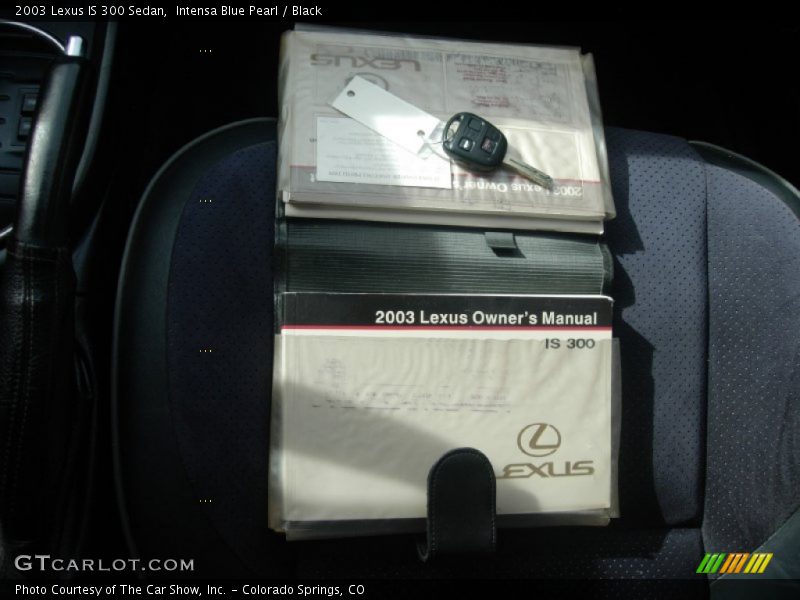 Intensa Blue Pearl / Black 2003 Lexus IS 300 Sedan