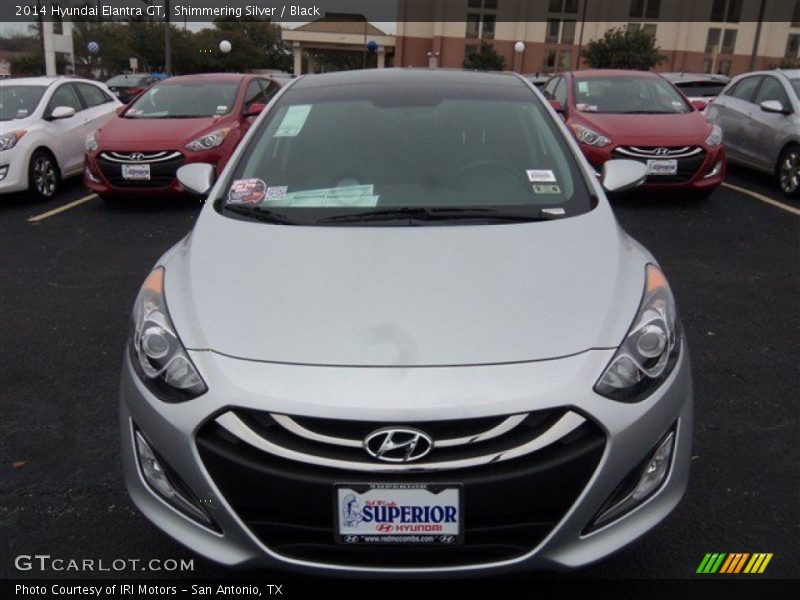 Shimmering Silver / Black 2014 Hyundai Elantra GT