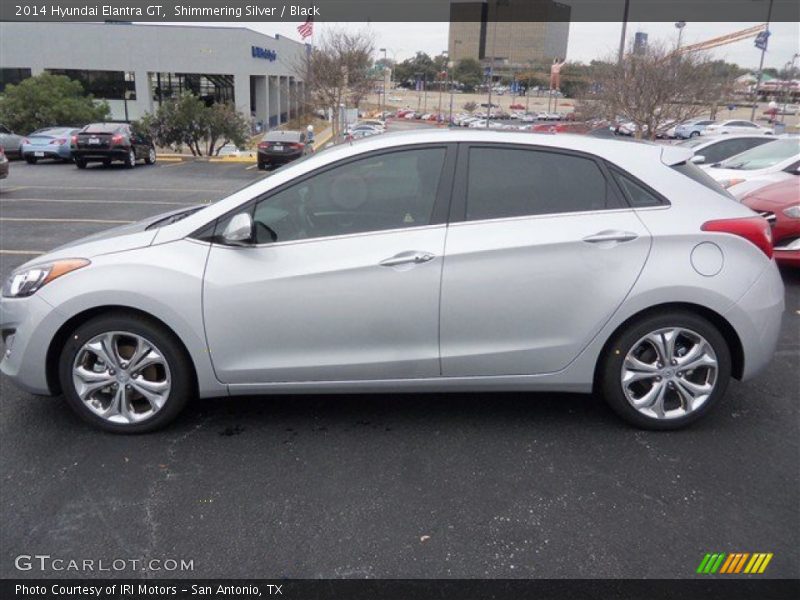 Shimmering Silver / Black 2014 Hyundai Elantra GT