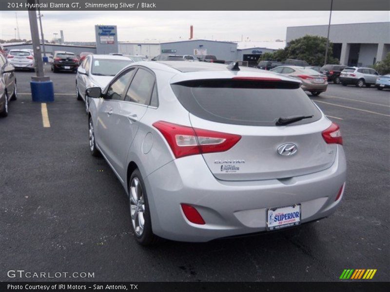 Shimmering Silver / Black 2014 Hyundai Elantra GT